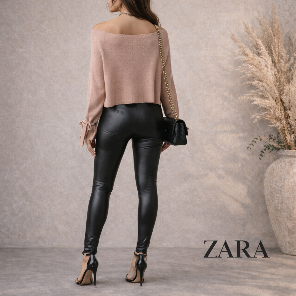 ZARA Knit Blush Peach Jumper UK 12