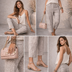 Whistles Ivory Grey Cigarette Carrot Crop Trousers UK 12