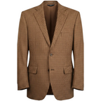 Crombie Mustard & Brown Wool Cashmere Jacket Size 38 R