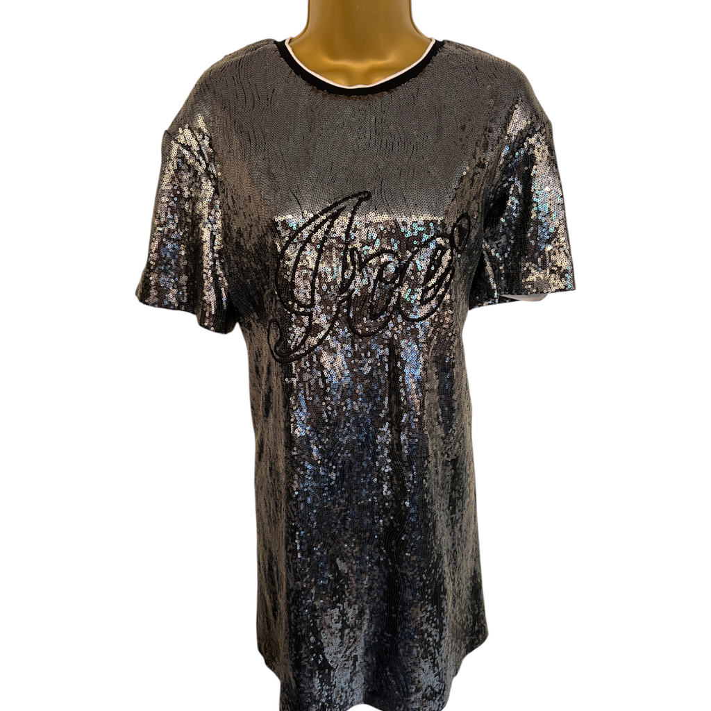 Ice Clothing Dark Grey Sequin Dress UK 10