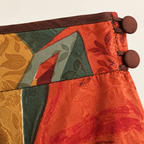 AnnaBelinda Vintage Abstract Silk Jacquard Skirt UK 10