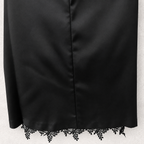 Precis Isabelle Jet Black Satin & Lace Dress UK 10 NWT