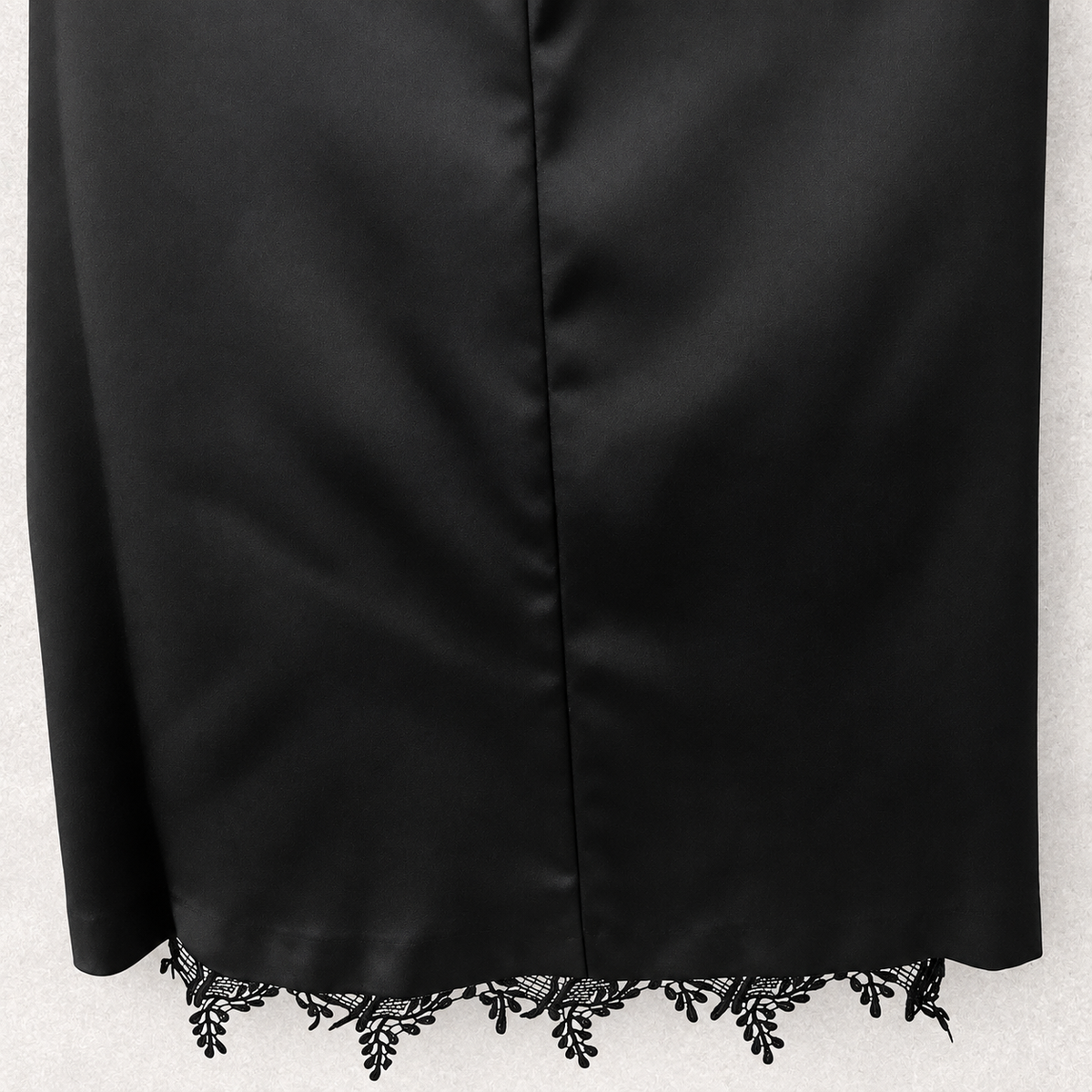 Precis Isabelle Jet Black Satin & Lace Dress UK 10 NWT