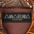 Vintage AnnaBelinda Peacock Feather & Velvet Dress – UK 10/12