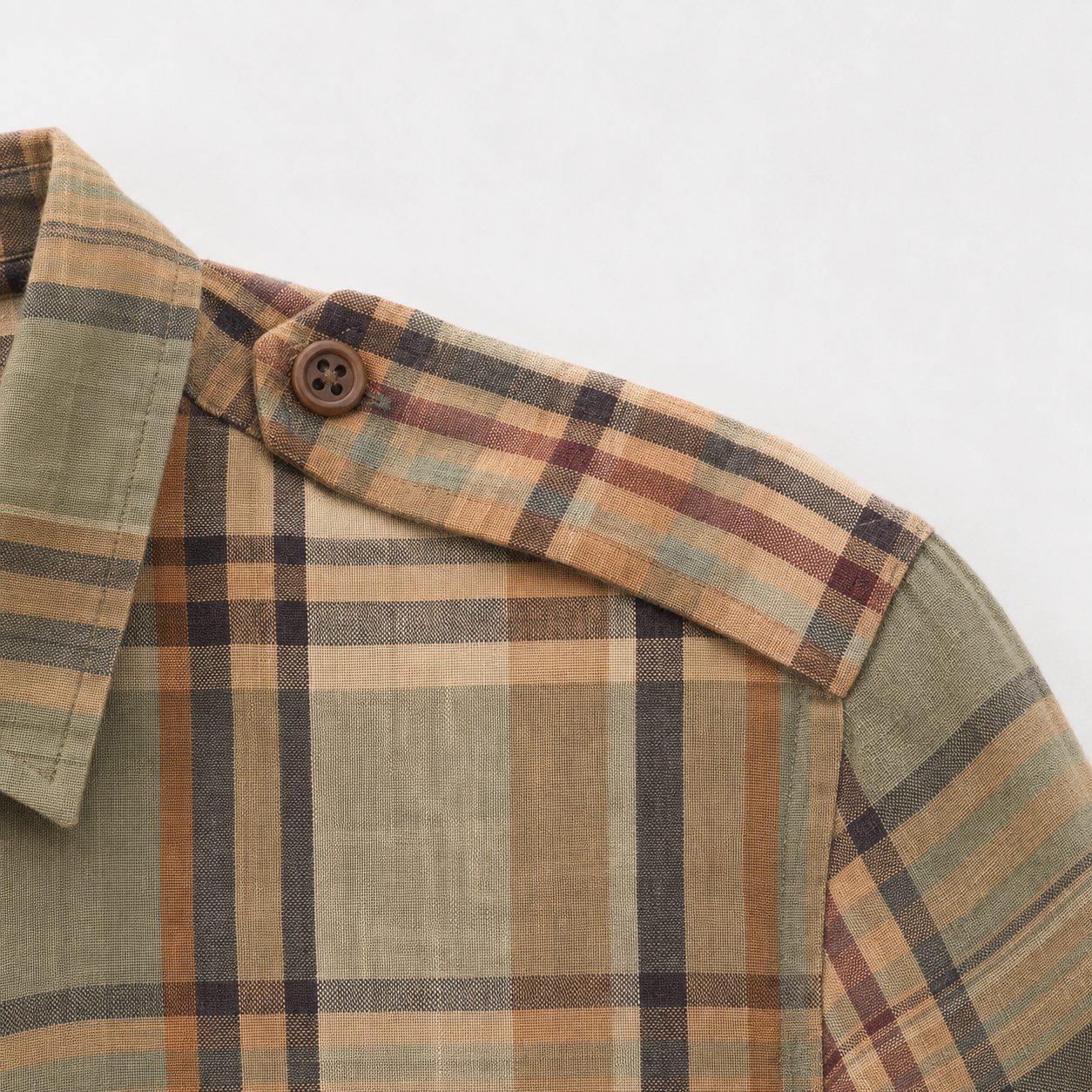 Ralph Lauren Women’s Linen Utility Shirt – Autumn Plaid