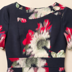 French Connection Floral Cut-Out Mini Dress UK 8
