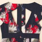 French Connection Floral Cut-Out Mini Dress UK 8