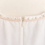 Monsoon Embellished White Cotton Shift Dress UK 8