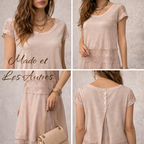 Mado et Les Autres Pale Blush Fine Knit Dress UK 10