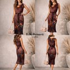 L.K. Bennett Tempest Multi Coloured Floral Dress UK 6