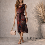 L.K. Bennett Tempest Multi Coloured Floral Dress UK 6