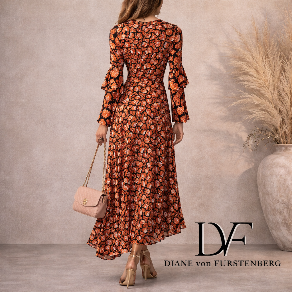 Diane Von Furstenberg Rare Vintage Silk Wrap Dress UK 8/10