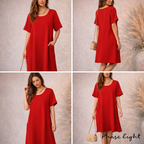 Phase Eight Zelda Red Orange Crepe Dress UK 12
