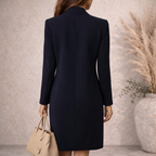 Jaeger Vintage 1990 Navy Longline Jacket UK 10