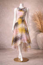 Diane Von Furstenberg Silk Asymmetrical Dress UK 10