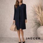 Jaeger Vintage 1990 Navy Longline Jacket UK 10