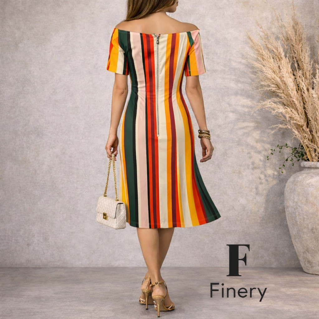 Finery London Stripe Cotton Dress UK 10