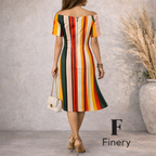Finery London Stripe Cotton Dress UK 10