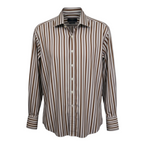 Etro Multicoloured Striped Cotton Shirt Size 43