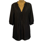 H&M Black Silky Tunic Dress UK 12