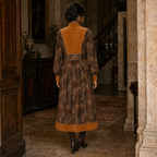 Vintage AnnaBelinda Peacock Feather & Velvet Dress – UK 10/12