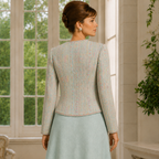 AnnaBelinda Rare Vintage Spearmint Textured Skirt Suit UK 14