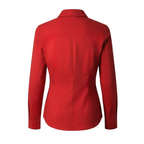 Boss Hugo Boss Red 100% Cotton Long Sleeve Shirt UK 8