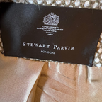 Stewart Parvin Rare Vintage Olive Green & Cream Dress Suit UK 10