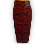 Marks & Spencer Red Black Geometric Print Skirt UK 8