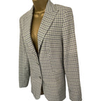 M&S Autograph Green Check Wool Jacket UK 8