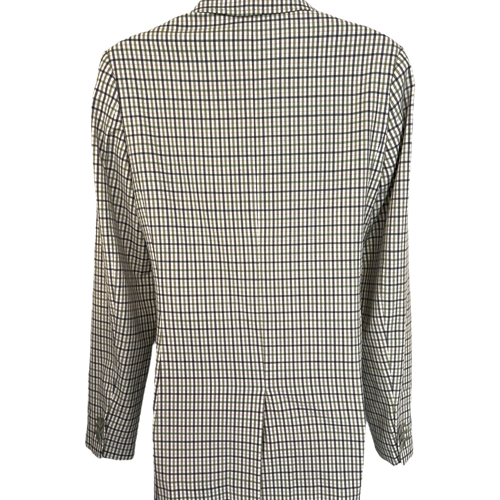 M&S Autograph Green Check Wool Jacket UK 8