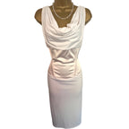 The Pretty Dress Company Cream Blush Satin Dress UK 14