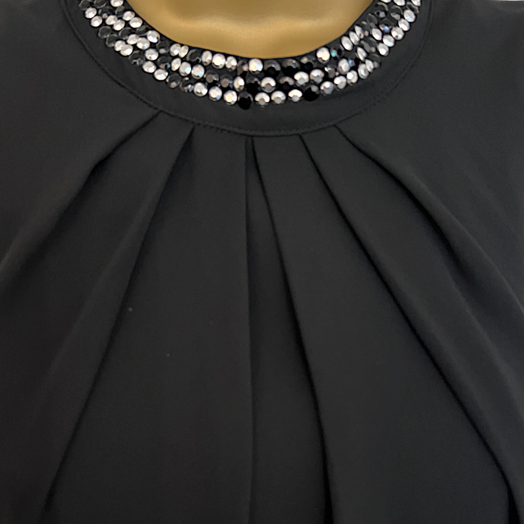 Marciano Guess Black Backless Pleated Dress UK 8
