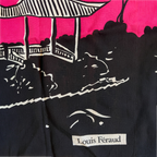 Louis Feraud Rarer Vintage Japanese Pagoda Silk Scarf