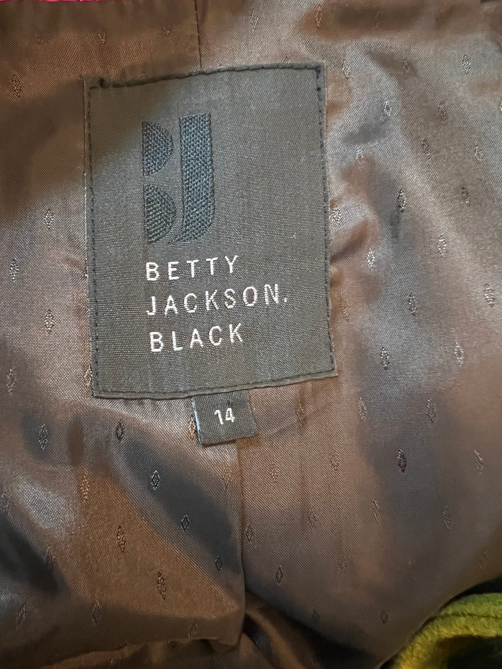 Betty Jackson Lime Green Wool Swing Jacket UK 14