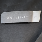 Mint Velvet Black Utility Long Sleeve Shirt Jacket UK 14