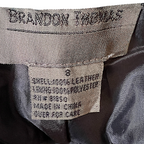 Brandon Thomas Women's Black Suede Straight Leg Trousers US 8 UK 12