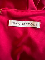 Gina Bacconi Fuchsia Ruched Cocktail Dress K 16