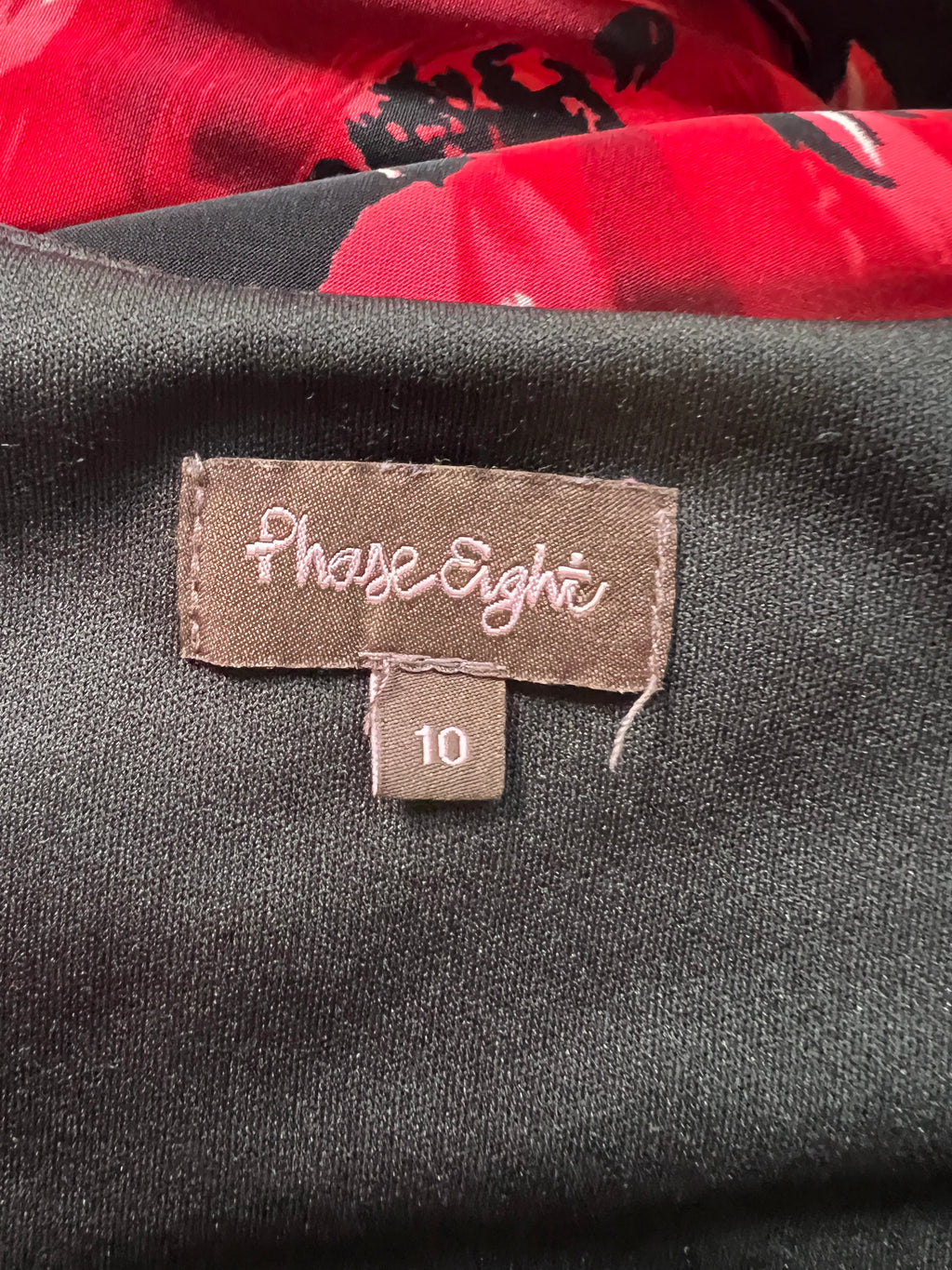 Phase Eight Ruched Crossover Neck Stretch Dress UK 10