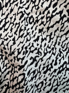 Diane Von Furstenberg Monochrome Cotton Snake Dress US 4 UK 8