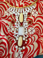 Nanette Lepore Cotton & Silk Beaded Dress US 4 UK 8
