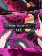 French Connection Cotton Mini Dress Purple UK 8