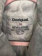 Desigual Patchwork Cotton Jacket Grey Size 50 M