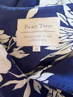 Part Two Blue White Floral Kaftan Dress UK 10