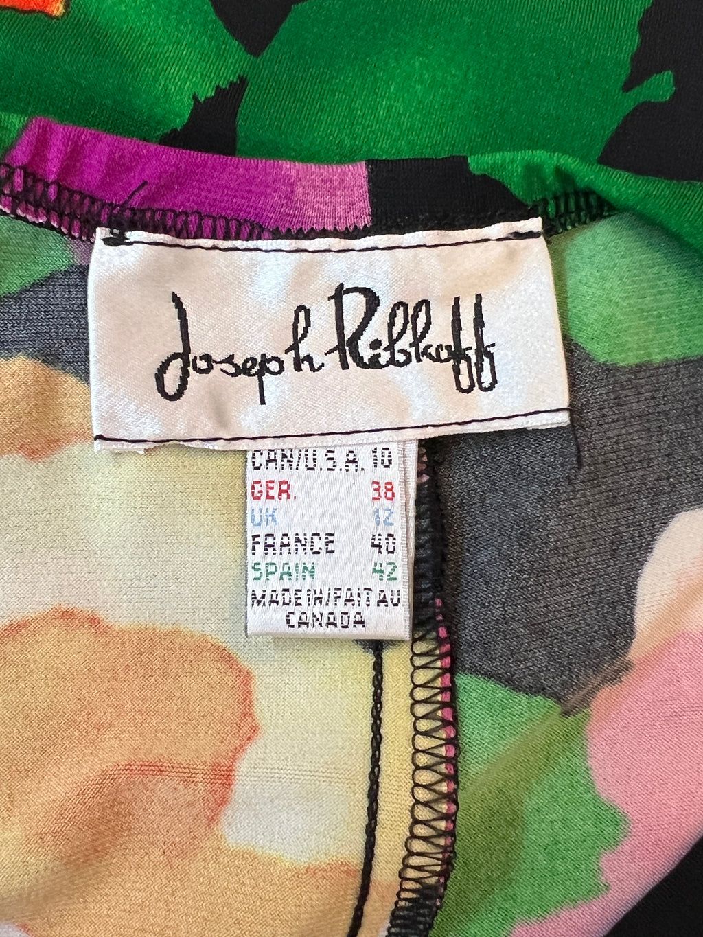 Joseph Ribkoff Vintage Floral Panel Flippy Skirt UK 12