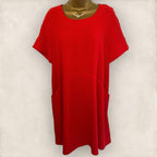 Phase Eight Zelda Red Orange Crepe Dress UK 12
