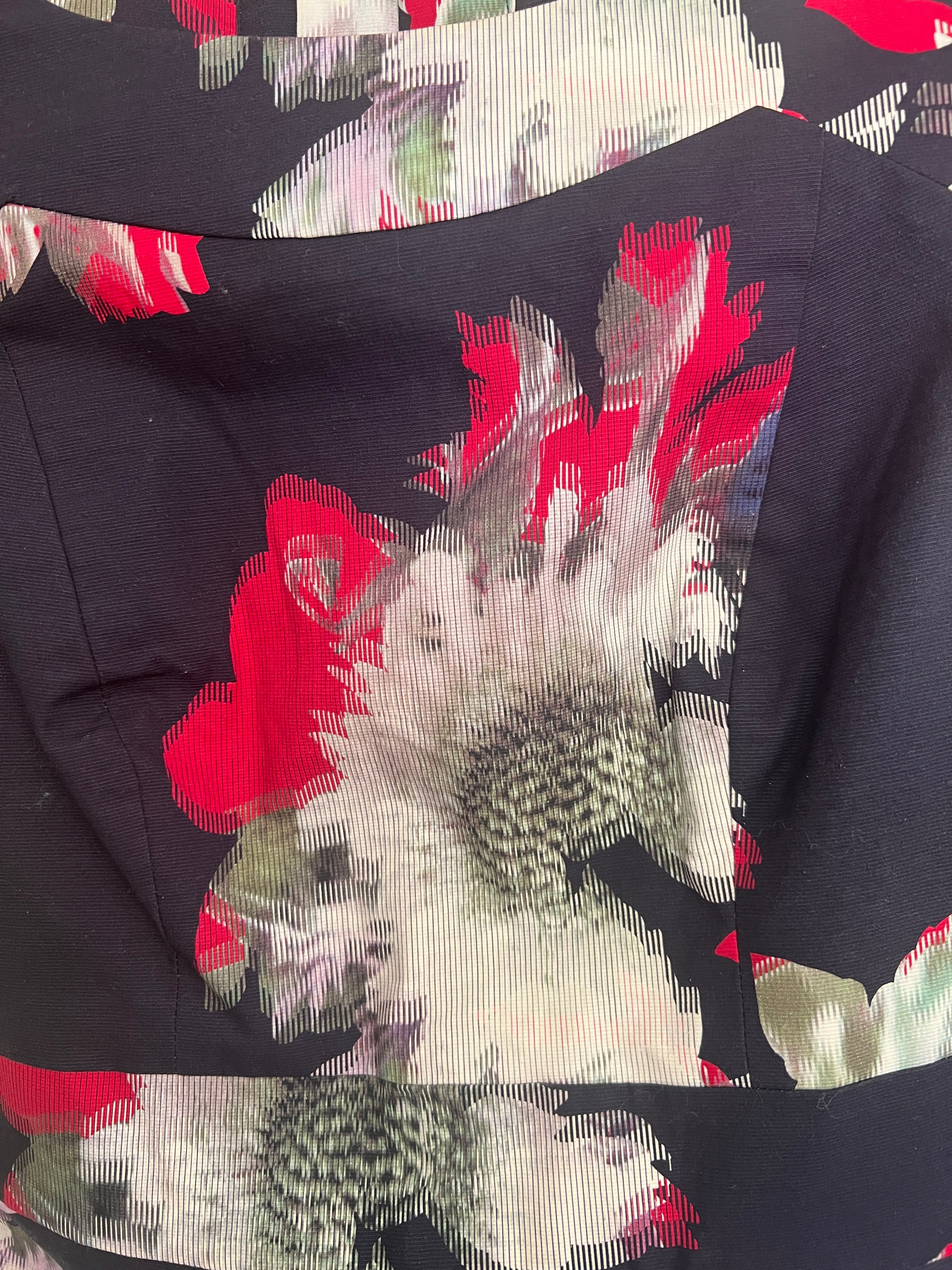 French Connection Floral Cut-Out Mini Dress UK 8