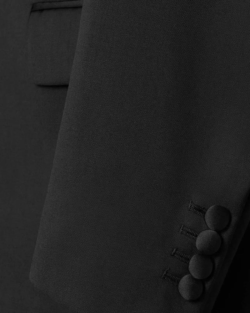 Bernhardt Mens Black Shawl Collar Tuxedo Dinner Suit Size XL