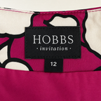 Hobbs Invitation Pink Floral Satin Occasion Dress UK 12