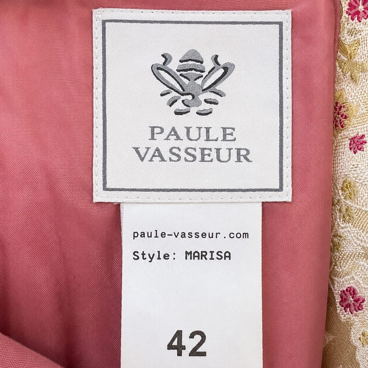 Paule Vasseur Silk Jacquard Occasion Jacket – UK 14